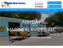 Tablet Screenshot of maydaymarineservices.com